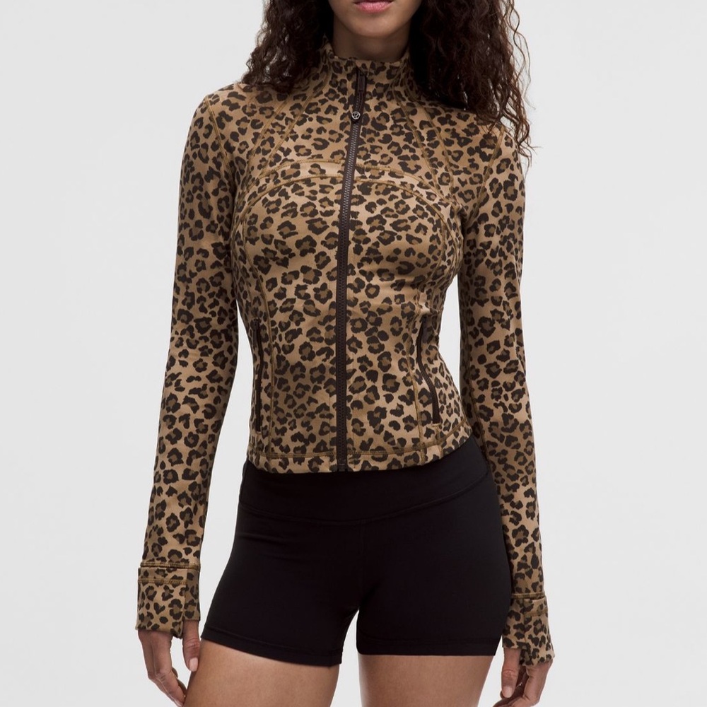 Lululemon Define Cropped Jacket Nulu Leopard NEW NWT 0 2 4 sexy baddie